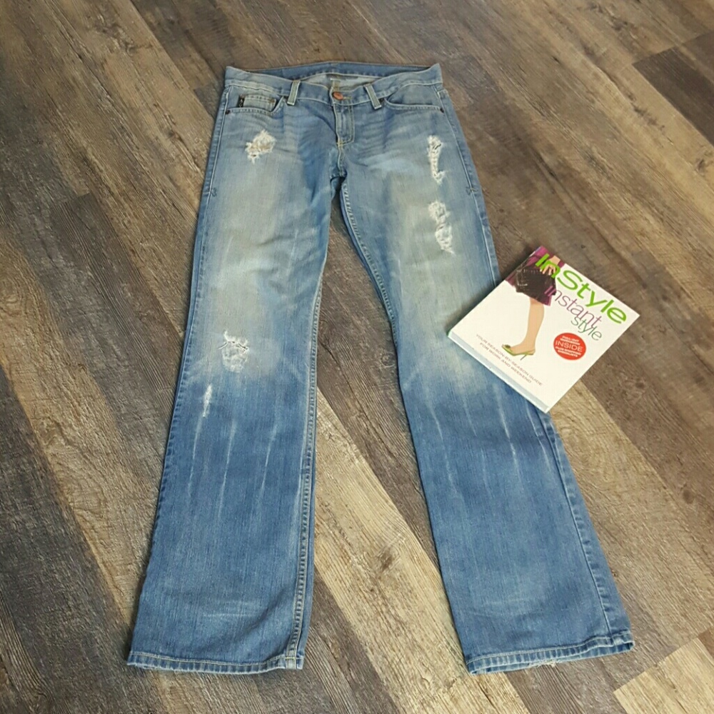 Armani Exchange classic denim jeans distress